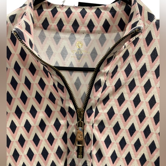 Spartina 449 Nora 1/2 zip mini Dress Barbee women’s xs. - Picture 3 of 7